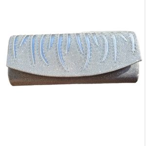 Sparkly party envelope clutch